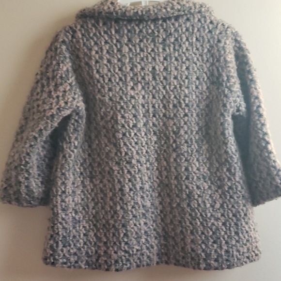 Toddler 24Mos Pink/Gray Knit Pea Coat by Play Up - Picture 2 of 6